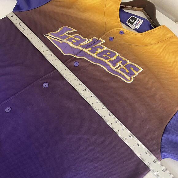 Vintage 90s LA Lakers NBA Puma Jersey Men Size 2XL XXL Rare - Picture 6 of 8